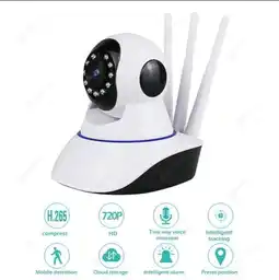 Falabella Cámara De Seguridad Robótica WIFI 1080P HD 3 Antenas Vision Noche Micrófono Audio oferta
