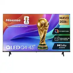 Falabella TELEVISOR 43 Hi-QLED Q4 SMART TV 43Q4SV VIDAA U9 oferta