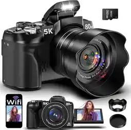 Falabella Cámara digital 5K 80MP y zoom 18X para fotos oferta