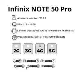 Falabella Celular Note 50 Pro 8GB RAM 256 GB Titanio + Obsequio Smartwatch oferta