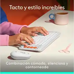 Falabella Pop Icon, Combo Teclado Y Mouse Bluetooth, Blanco oferta