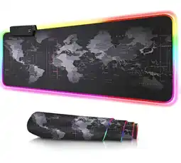 Falabella Mouse Pad Gamer Rgb Extendido 70x30cm Mapa Mundi Profesional oferta