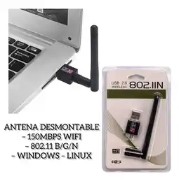Falabella Adaptador Antena WIFI USB 2.0 802.IIN B442 oferta