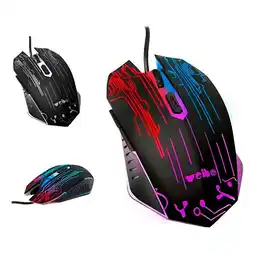 Falabella Mouse Gamer Óptico Rgb 3200 Dpi Diseño Circuitos Profesional oferta