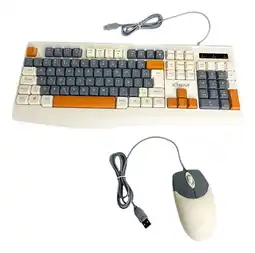 Falabella Kit Teclado Y Mouse Gamer Retro Usb Pc Laptop Oficina Color oferta