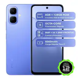Falabella Celular Smart 10 128 GB/ 4RAM +4 Virtual Color Azul oferta