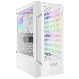 Falabella Caja ATX Gamer AURA GC7 RGB Blanco oferta