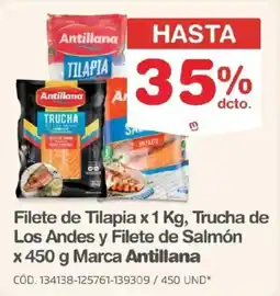 Makro Antillana filete de tilapia trucha de los andes filete de salmón oferta