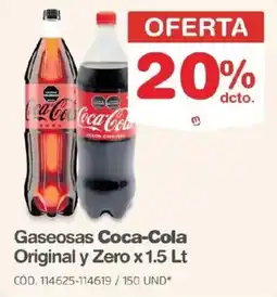Makro Gaseosas Coca-Cola Original y Zero oferta
