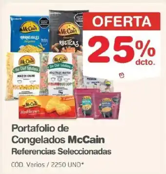 McCain Portafolio de Congelados McCain Referencias Seleccionadas