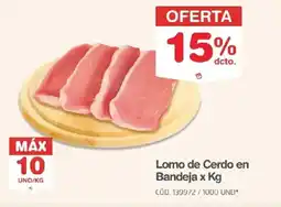 Makro Lomo de Cerdode en Bandeja oferta