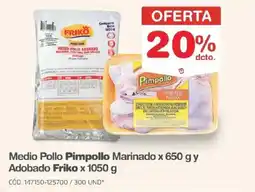 Makro Pimpollo Medio Pollo Marinado oferta