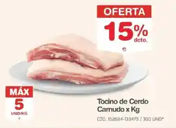 Makro Tocino de Cerdo Carnudo oferta