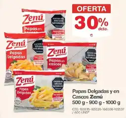 Makro Zenú Papas Delgadas y en Cascos oferta