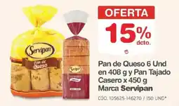 Makro Servipan pan de queso pan tajado casero oferta