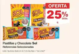 Makro Pastillas y Chocolate Sol oferta