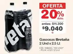 Makro Gaseosas Bretaña oferta