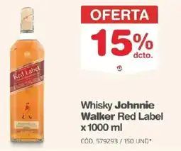 Makro Whisky Johnnie Walker Red Label oferta