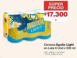 Makro Cerveza Águila Light oferta