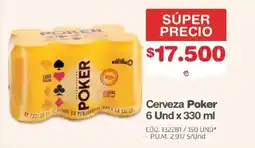 Makro Cerveza Poker oferta