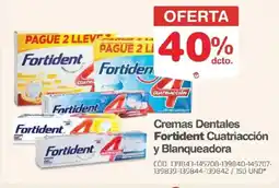 Makro Fortident cremas dentales cuatriacción y blanqueadora oferta