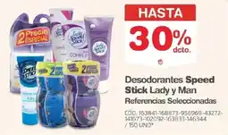 Makro Desodorantes Speed Stick Lady y Man oferta