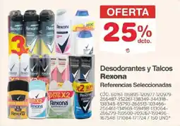 Makro Rexona Desodorantes y Talcos oferta