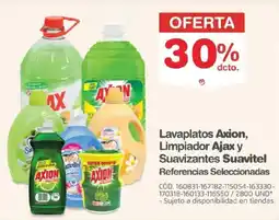 Makro Axion lavaplatos, Ajax limpiador, Suavitel suavizantes oferta