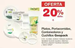 Makro Geopack platos portacomidas contenedores y cuchillos oferta