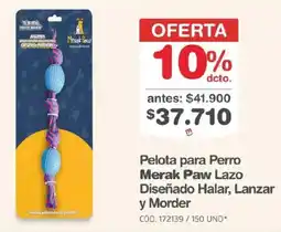 Makro Merak Paw Pelota para Perro Lazo oferta