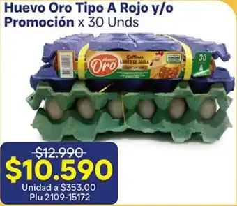 Huevo Oro Tipo A Rojo y/o