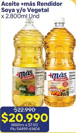 La Gran Colombia Más Rendidor Aceite +más Rendidor Soya y/o Vegetal oferta