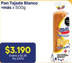 La Gran Colombia Más pan tajado blanco oferta