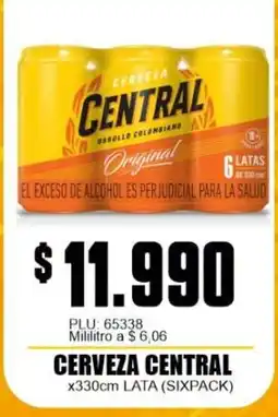 Mercapava Cerveza Central oferta
