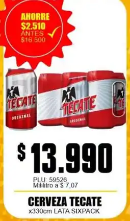 Mercapava Cerveza Tecate oferta