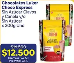 La Gran Colombia Luker Choco Express Sin Azúcar Clavos y Canela y/o Sin Azúcar oferta