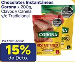 La Gran Colombia Corona chocolates instantáneos oferta
