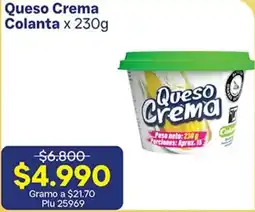 La Gran Colombia Queso Crema Colanta oferta