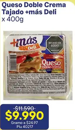 La Gran Colombia Más Deli Queso Doble Crema oferta