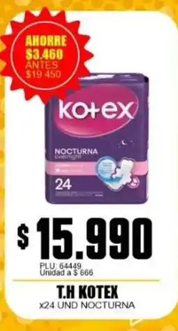 Mercapava Kotex nocturna oferta