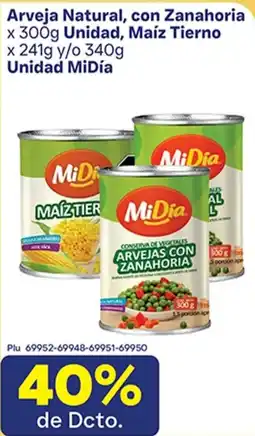 La Gran Colombia MiDia arveja natural con zanahoria oferta
