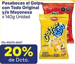 La Gran Colombia Yupi Pasabocas el Golpe con Todo Original y/o Mayonesa oferta