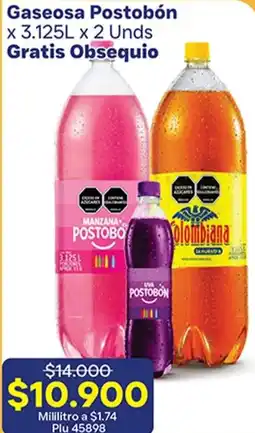 La Gran Colombia Postobón Gaseosa x 3.125L x 2 Unds oferta