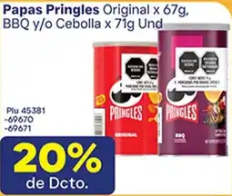 La Gran Colombia Pringles Papas Original y/o BBQ Cebolla oferta