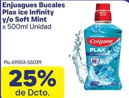 La Gran Colombia Colgate Enjuagues Bucales Plax ice Infinity y/o Soft Mint oferta