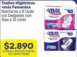 La Gran Colombia Más Femenina Toallas Higiénicas oferta