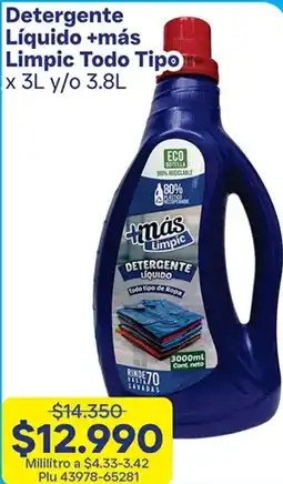 La Gran Colombia Más Limpic Detergente Líquido oferta