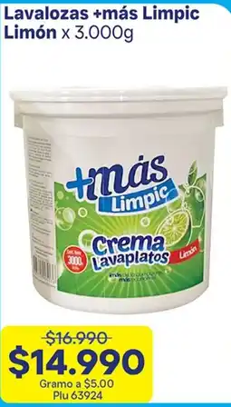La Gran Colombia Limpic crema lavaplatos limón oferta