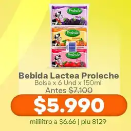 La Gran Colombia Proleche Bebida Lactea oferta