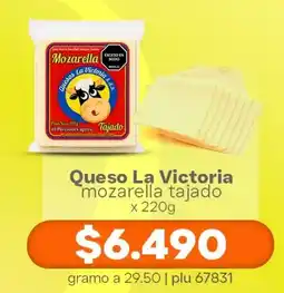La Gran Colombia Queso La Victoria mozzarella tajado oferta